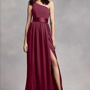 White by Vera Wang One Shoulder Dress